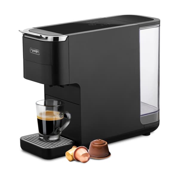 Raven EEK001C Kaffemaskine Sort 3 kaffeadaptere