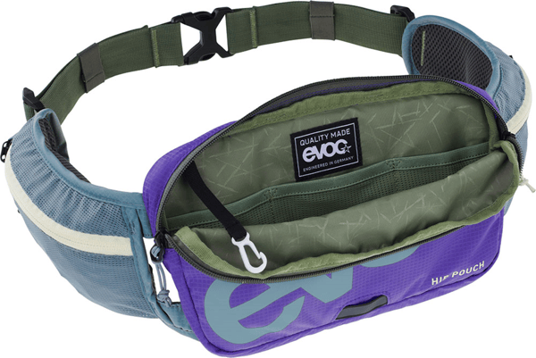 Evoc Hip Pouch 1 cykeltaske - stål/violet/mørk oliven