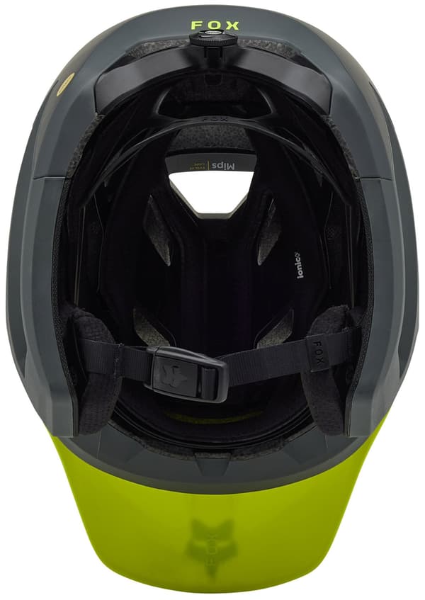 FOX Dropframe Pro Runn Cykelhjelm Sort-Gul MTB (størrelse S) MIPS