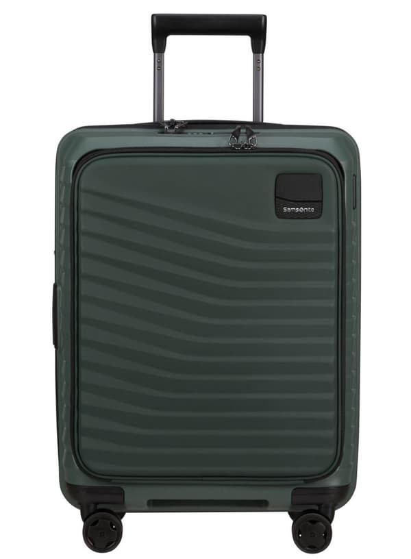 Samsonite Intuo EXP Easy Access kabinekuffert med laptoplomme - olivengrøn