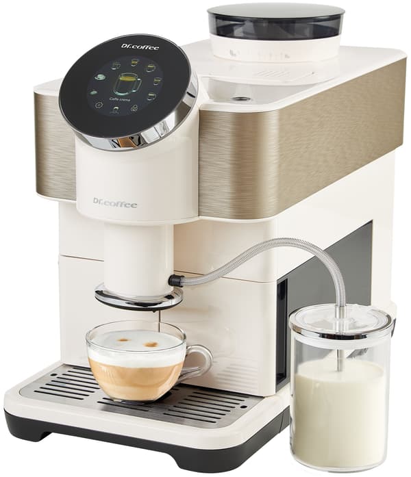 DR.COFFEE H2 Helautomatisk kaffemaskin Vit