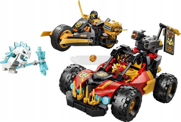 LEGO Ninjago 71864 Kai og Coles multifunktionskøretøjer, byggesæt 7+