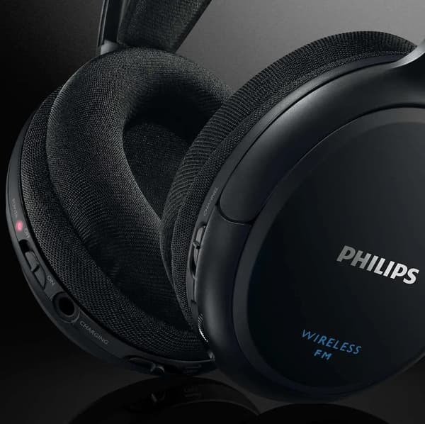 Philips SHC5200/10 Trådløse Hovedtelefoner Over-ear Sort