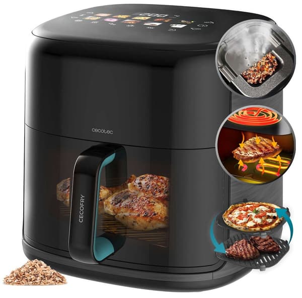Airfryer CECOTEC Cecofry&Grill Smokin Prime 6500 6.5L 10 automatiske programmer