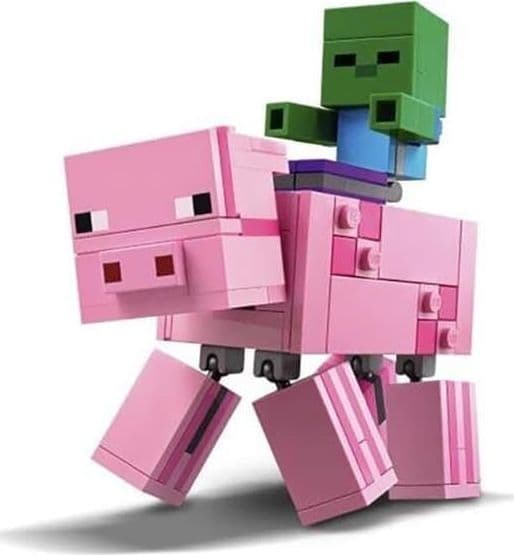 LEGO Minecraft BigFig Gris och liten zombie (21157)