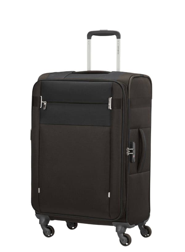 Samsonite CityBeat udvidelig mellemstor kuffert - sort
