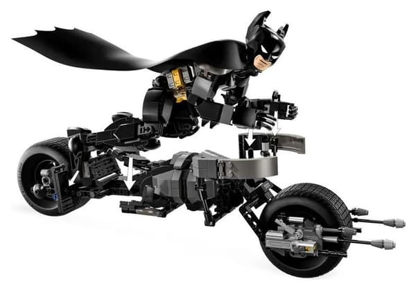 LEGO Super Heroes 76273 Bygbar Batman-figur og Batcycle