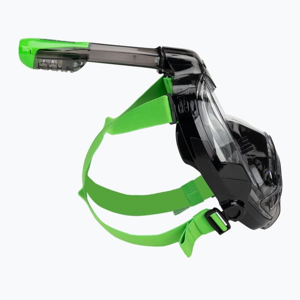 SEAC Libera full-face snorkelmaske sort/grøn lime
