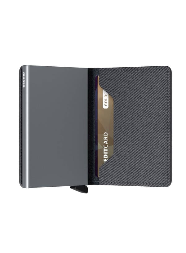 Liten RFID-plånbok Secrid Slimwallet Twist - grå