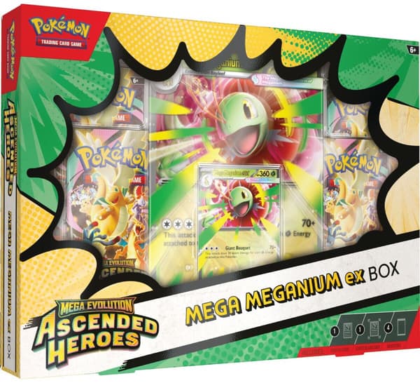 POKEMON TCG Mega Evolution Ascended Heroes Mega Meganium ex Box kortspil