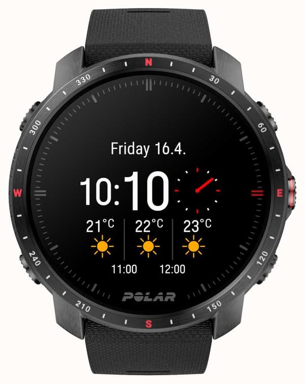 Smartwatch Polar Grit X Pro Black DLC