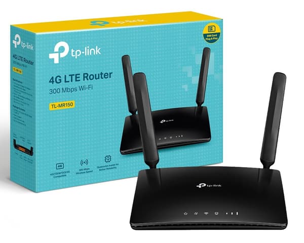 Router TP-LINK TL-MR150 2.4 GHz, SIM-kortplads