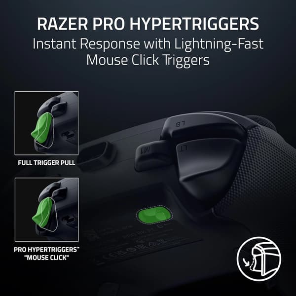 Razer Wolverine V3 Pro 8K PC -ohjain, langaton, musta