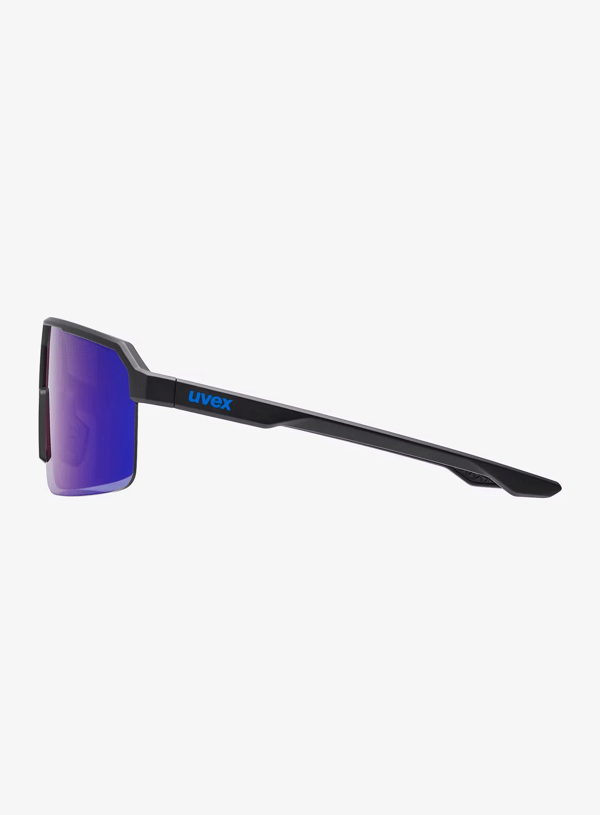 Uvex Ramp solglasögon - black matt/ mir.blue