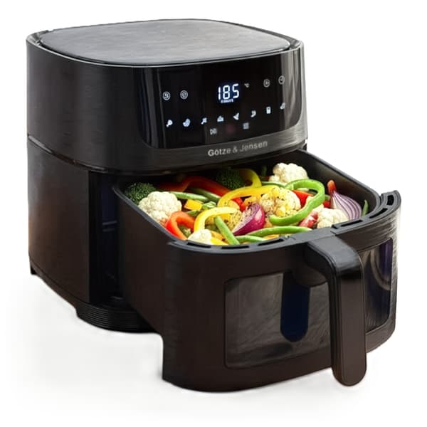 Airfryer GÖTZE & JENSEN AF610K 6L 8 automatiske programmer