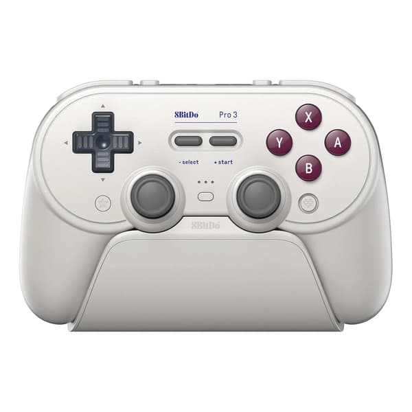 8BitDo Pro 3 Bluetooth Controller til PC, Nintendo Switch / Switch 2, Android iOS, Trådløs Hvid