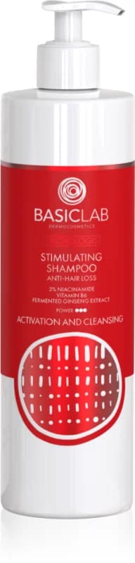 BasicLab Dermocosmetics Trichologis stimulerende shampoo mod hårtab 300 ml