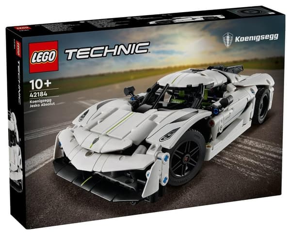 LEGO Technic 42184 Vit Koenigsegg Jesko Absolut hyperbil