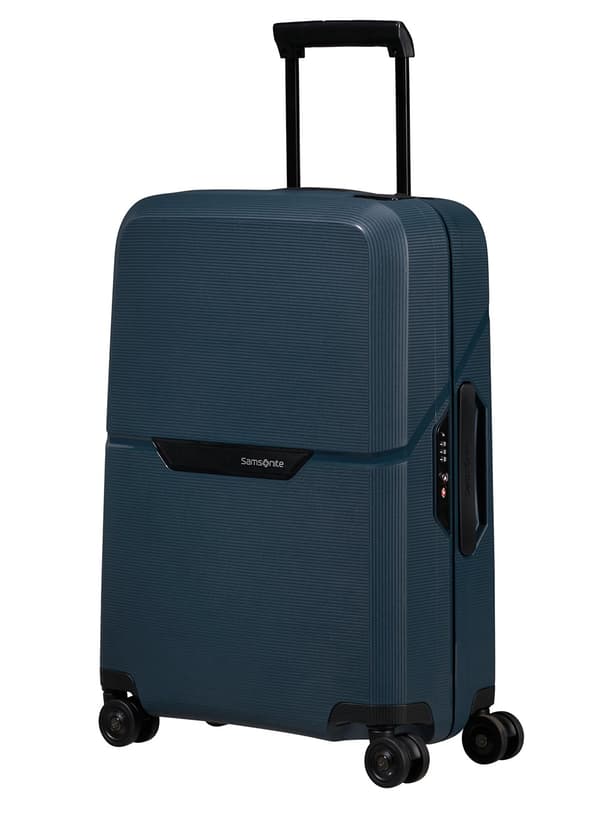 Liten resväska Samsonite Magnum Eco - midnattsblå