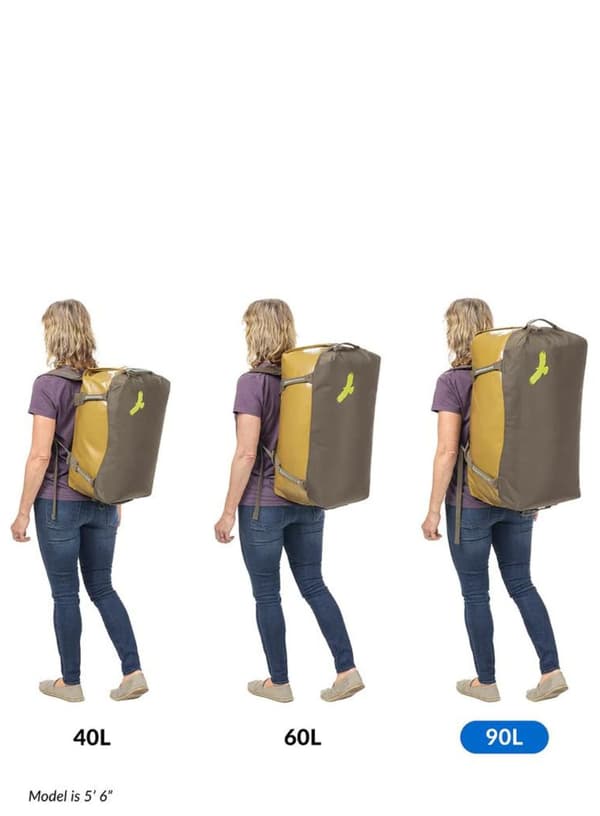 2-i-1 rejsetaske Eagle Creek Migrate Duffel 90 l - field brown