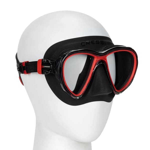 Cressi Quantum dykmask svart/röd