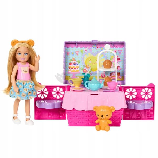 BARBIE CHELSEA Docka Picknick med eftermiddagste, set för barn +3 år JJB40