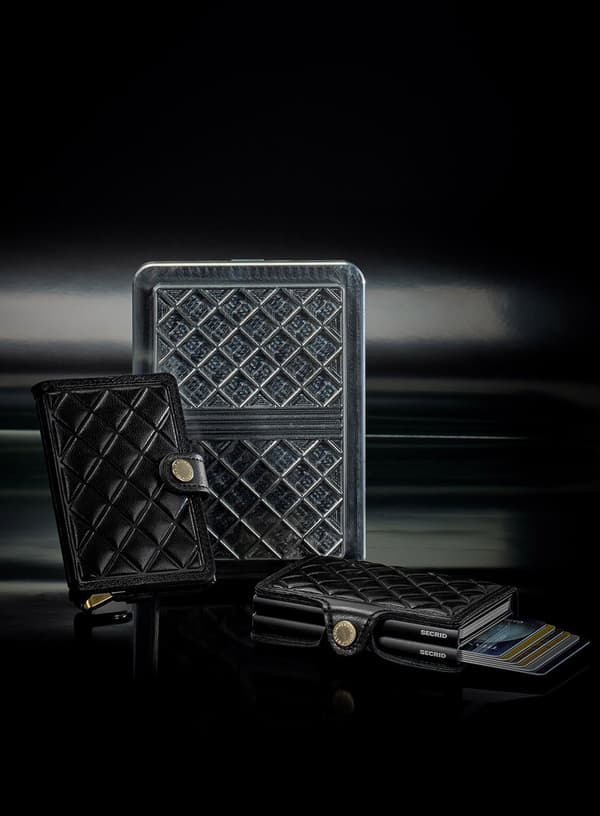 RFID Secrid Premium Miniwallet Emboss Diamond+ pung - sort