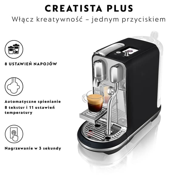 Sage Nespresso Creatista Plus SNE800BTR kaffemaskine