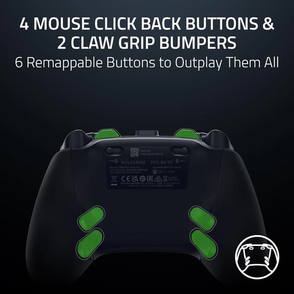 Razer Wolverine V3 Pro 8K PC -ohjain, langaton, musta