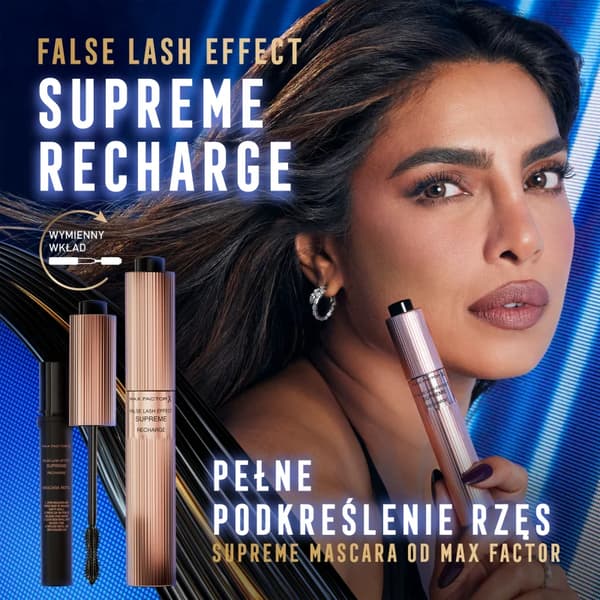 Max Factor False Lash Effect Supreme Recharge Mascara med effekt av lösögonfransar, nyans Black 8 ml
