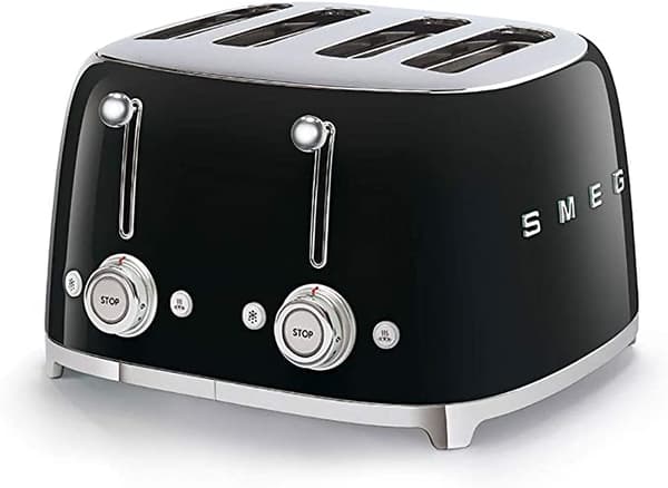SMEG TSF03BLEU Brødrister til 4 skiver, sort