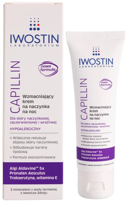 Iwostin Capillin styrkende natcreme til sprængte blodkar 40 ml