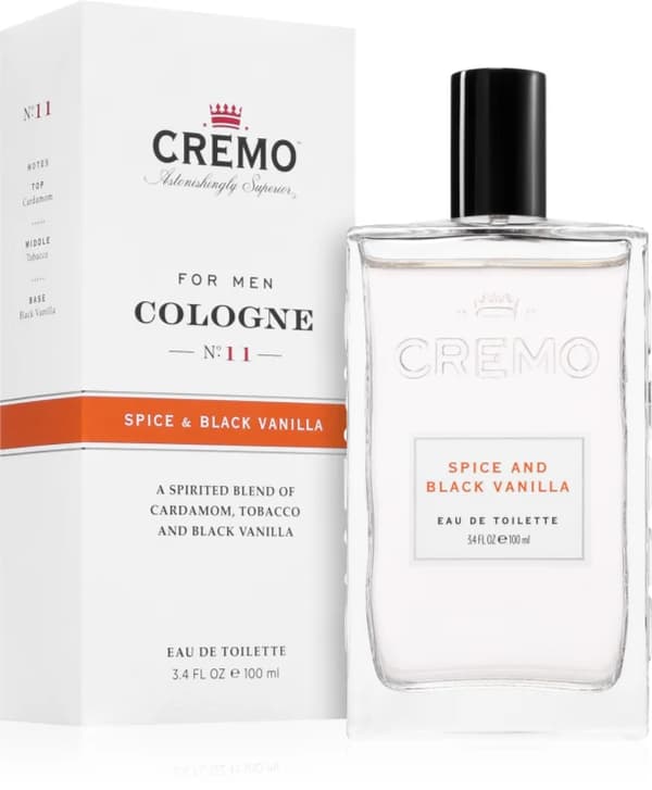 Cremo Spice & Black Vanilla Spray Cologne til mænd 100 ml