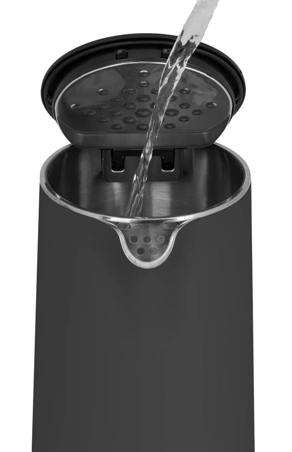 Trådløs elkedel i rustfrit stål CONCEPT DOUBLE WALL MØRKEGRÅ 1,5 l