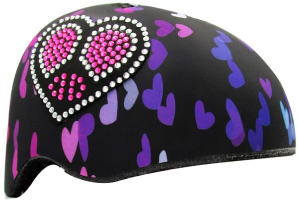 KRASH Bokeh Bling Cykelhjelm Sort til Børn (størrelse M)