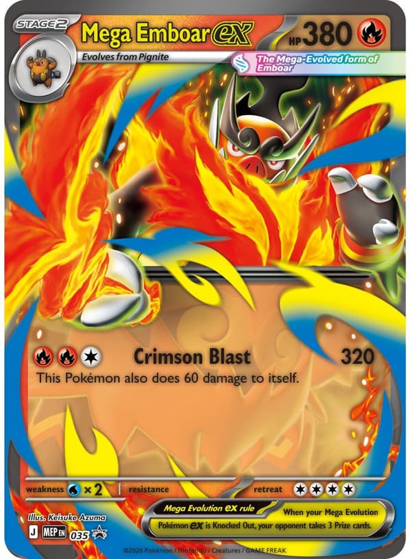 POKEMON TCG Mega Evolution Ascended Heroes Mega Emboar ex Box kortspil