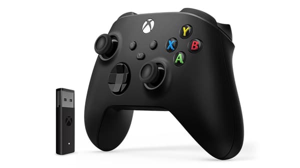 Microsoft Xbox Series trådløs controller til Xbox, PC + adapter - carbon black