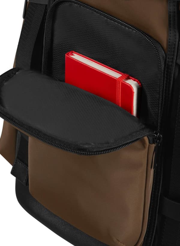Samsonite Relyon reppu 15,6\" läpällä - ruskea