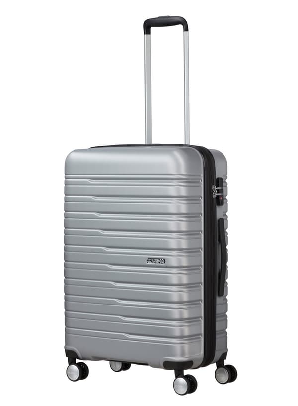 Medium resväska American Tourister Flashline - sky silver