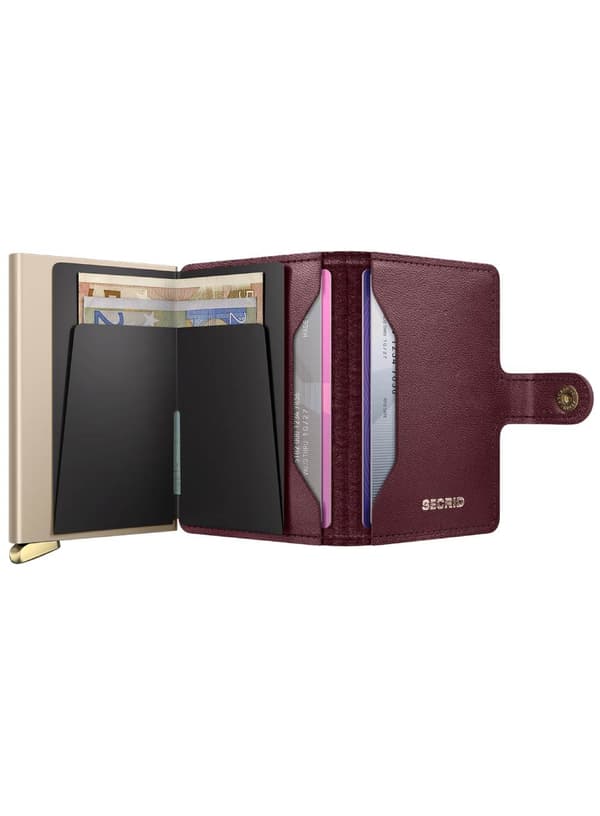 RFID Secrid Premium Miniwallet Emboss Diamond+ - bordeaux
