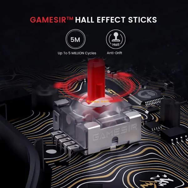 GameSir HRG7112 Kaleid Flux Wired Controller til PC Xbox Wired Transparent-sort