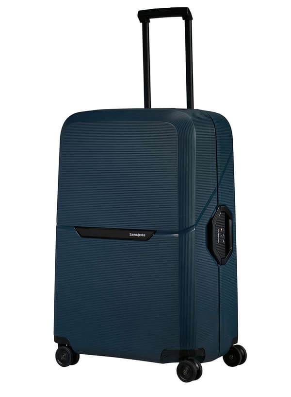 Stor Samsonite Magnum Eco kuffert - midnatsblå