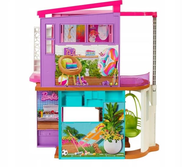 BARBIE STORT FERIEHUS villa med elevator, tilbehør HCD50