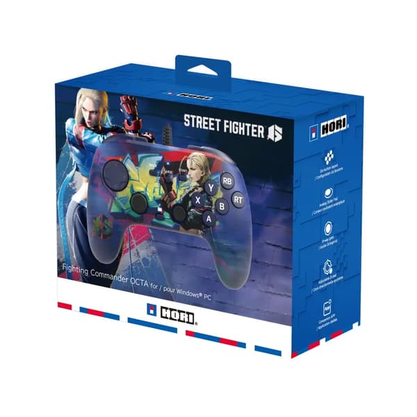 Hori Fighting Commander OCTA Street Fighter 6 Edition Cammy HPC-070E Controller til PC Kablet