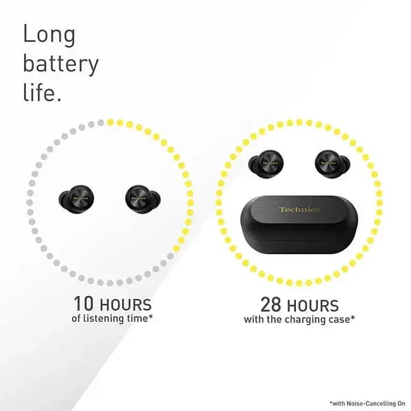 Trådløse hovedtelefoner Technics EAH-AZ100E-K In-ear Bluetooth 5.3 Sort