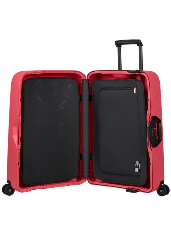 Samsonite Magnum Eco mellemstor kuffert - geranium rød