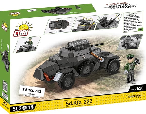 Cobi Byggklossar Sd.Kfz 222 502 bitar