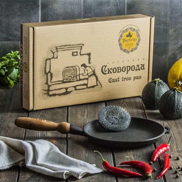 MAYSTERNYA WOOD støbejerns pandekagepande 22 cm