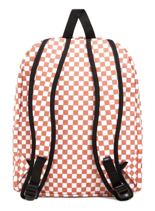 Ungdomsryggsäck Vans Old Skool Check Backpack - carnelian
