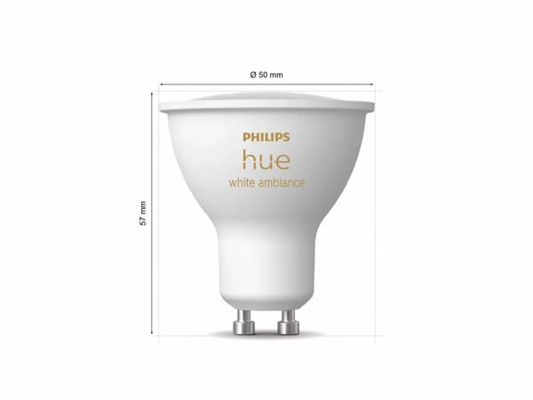 Philips Hue White Ambiance GU10 LED-lampa 3-pack